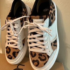 UGG Women's Sneakers - Leopard Print with White Accents